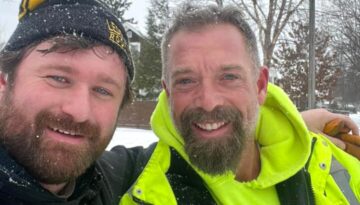 Ledegar Roofing Employees Zeke and Tim.