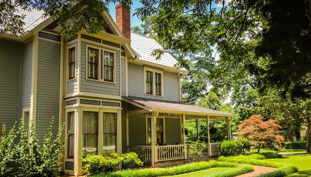 A nice Victorian residential home.