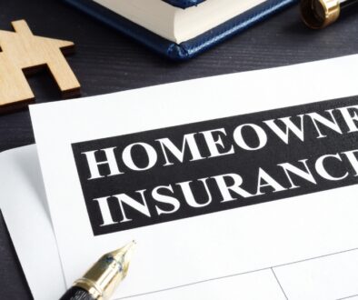 Blank homeowners insurance papers.