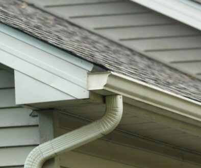 A downspout on a house in La Crosse, Wisconsin.