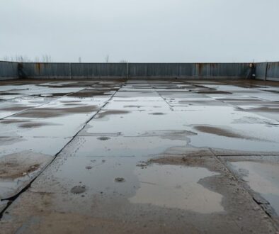 ledegar-roofing-commericial-exterior-after-rain-roof-with-water-damage